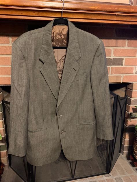 Yves Saint Laurent YSL ♕ Worsted Wool 2 Button Sport Coat